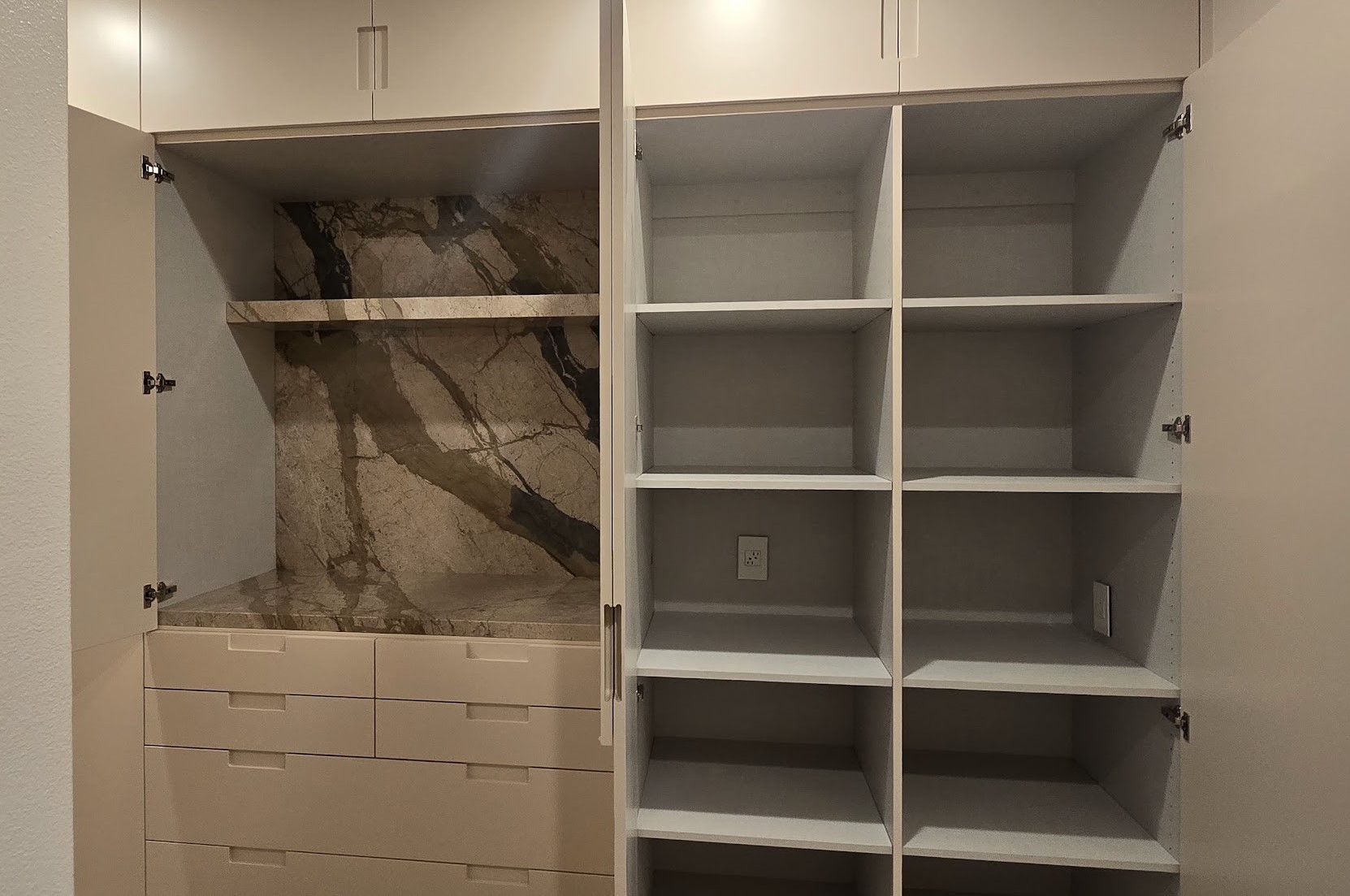 Luxe Stone Closet Cabinetry